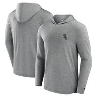 Men's Fanatics Black Chicago White Sox Front Office Tech Lightweight Hoodie T-Shirt