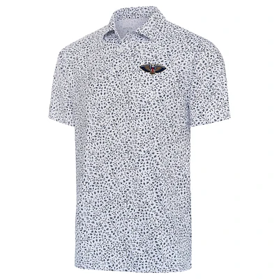 Men's Antigua  White New Orleans Pelicans Motion Polo
