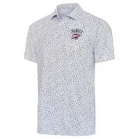Men's Antigua  White Oklahoma City Thunder Motion Polo
