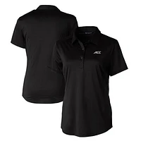 Women's Cutter & Buck  Black ACC Gear DryTec Prospect Textured Stretch Polo