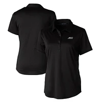 Women's Cutter & Buck  Black ACC Gear DryTec Prospect Textured Stretch Polo
