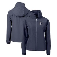 Women's Cutter & Buck  Navy SEC Gear Charter Eco Recycled Full-Zip Jacket