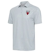 Men's Antigua  Gray Chicago Bulls Skills Polo