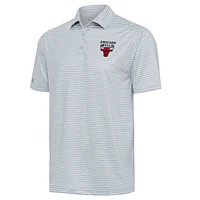 Men's Antigua  Gray Chicago Bulls Skills Polo