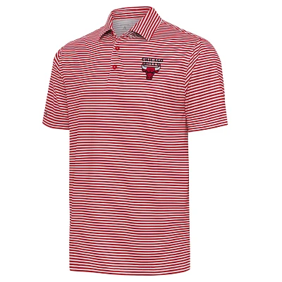 Men's Antigua  Red Chicago Bulls Skills Polo