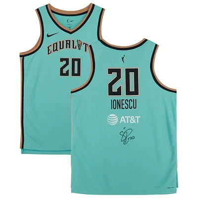 Sabrina Ionescu New York Liberty Autographed Mint Green Nike Rebel Edition Swingman Jersey