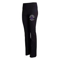 Women's Concepts Sport Black Washington Huskies Enclave Tri-Blend Flared Leggings