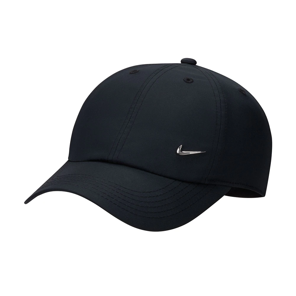 Youth Nike Black Metal Swoosh Adjustable Hat