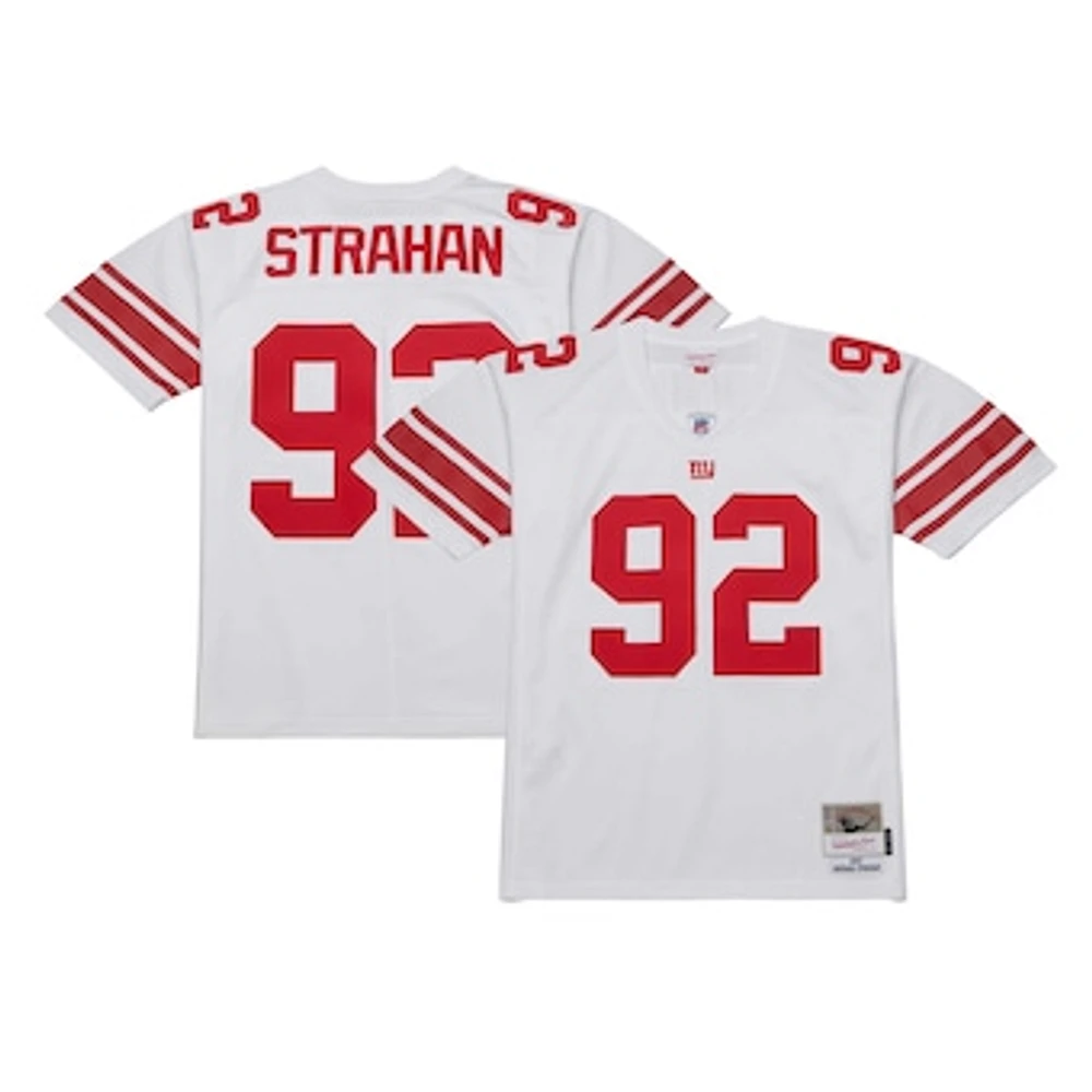 Men's Mitchell & Ness Michael Strahan White New York Giants Legacy Replica Jersey