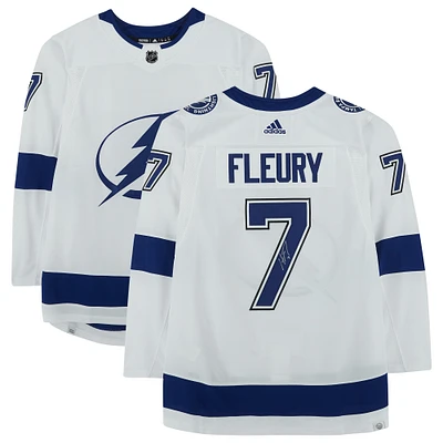 Haydn Fleury Tampa Bay Lightning Autographed White Adidas Authentic Jersey