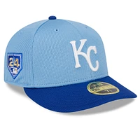 Men's New Era  Light Blue/Royal Kansas City Royals 2024 Spring Training Low Profile 59FIFTY Fitted Hat