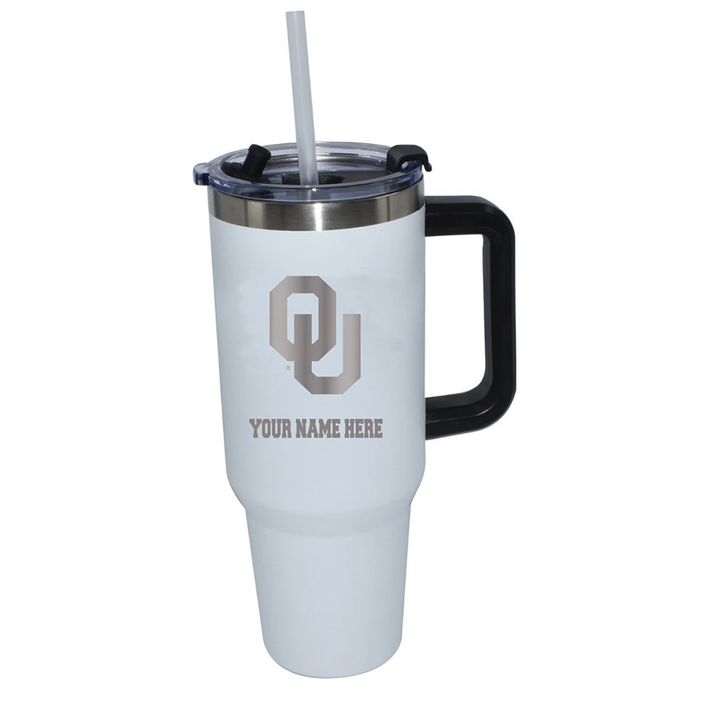 The Memory Company Oklahoma Sooners Personalized White 40oz. Colossal Tumbler