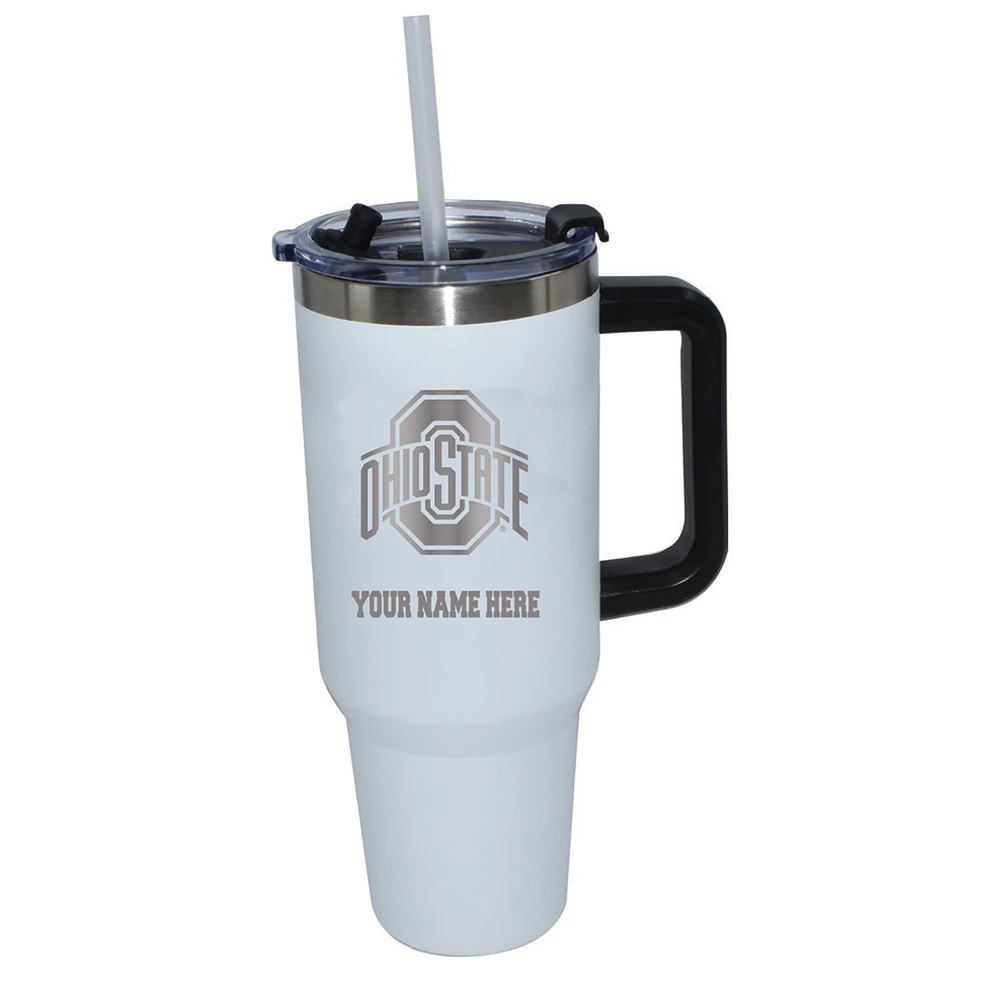 The Memory Company Ohio State Buckeyes Personalized White 40oz. Colossal Tumbler