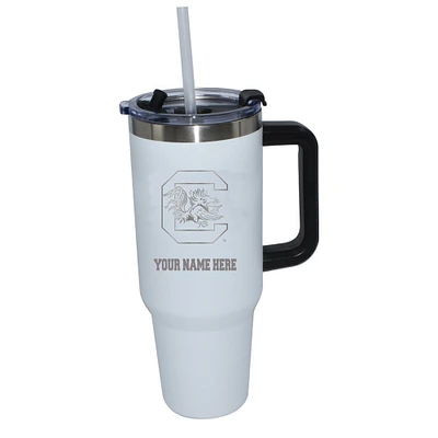 The Memory Company  South Carolina Gamecocks Personalized White 40oz. Colossal Tumbler