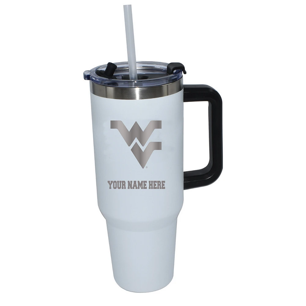The Memory Company West Virginia Mountaineers Personalized White 40oz. Colossal Tumbler