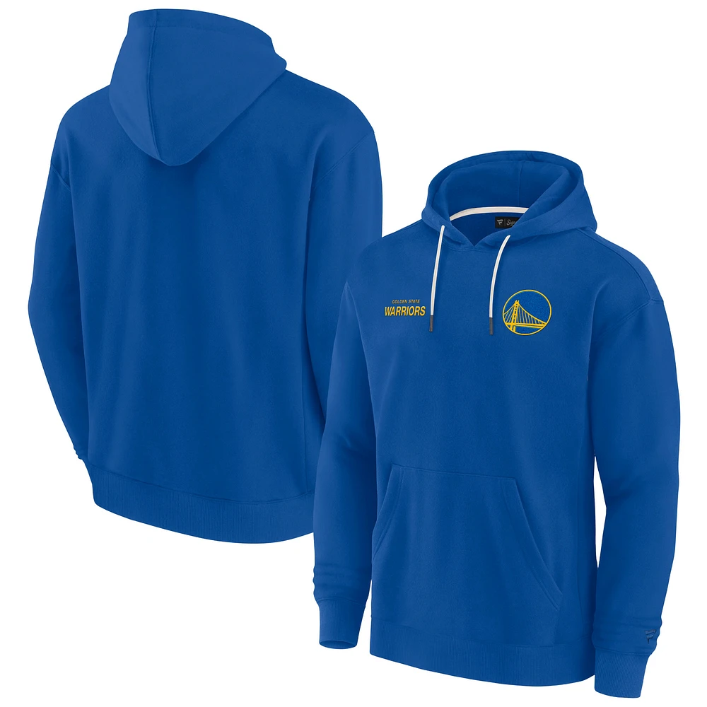 Unisex Fanatics Royal Golden State Warriors Elements Super Soft Fleece Pullover Hoodie