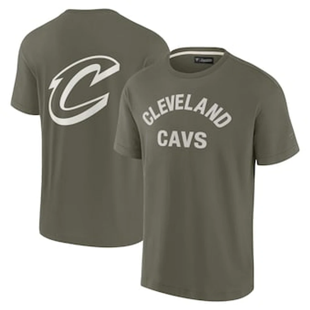 Unisex Fanatics Olive Cleveland Cavaliers Elements Super Soft Short Sleeve T-Shirt