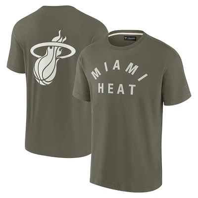 Unisex Fanatics Olive Miami Heat Elements Super Soft Short Sleeve T-Shirt