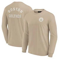 Unisex Fanatics Khaki Boston Celtics Elements Super Soft Long Sleeve T-Shirt