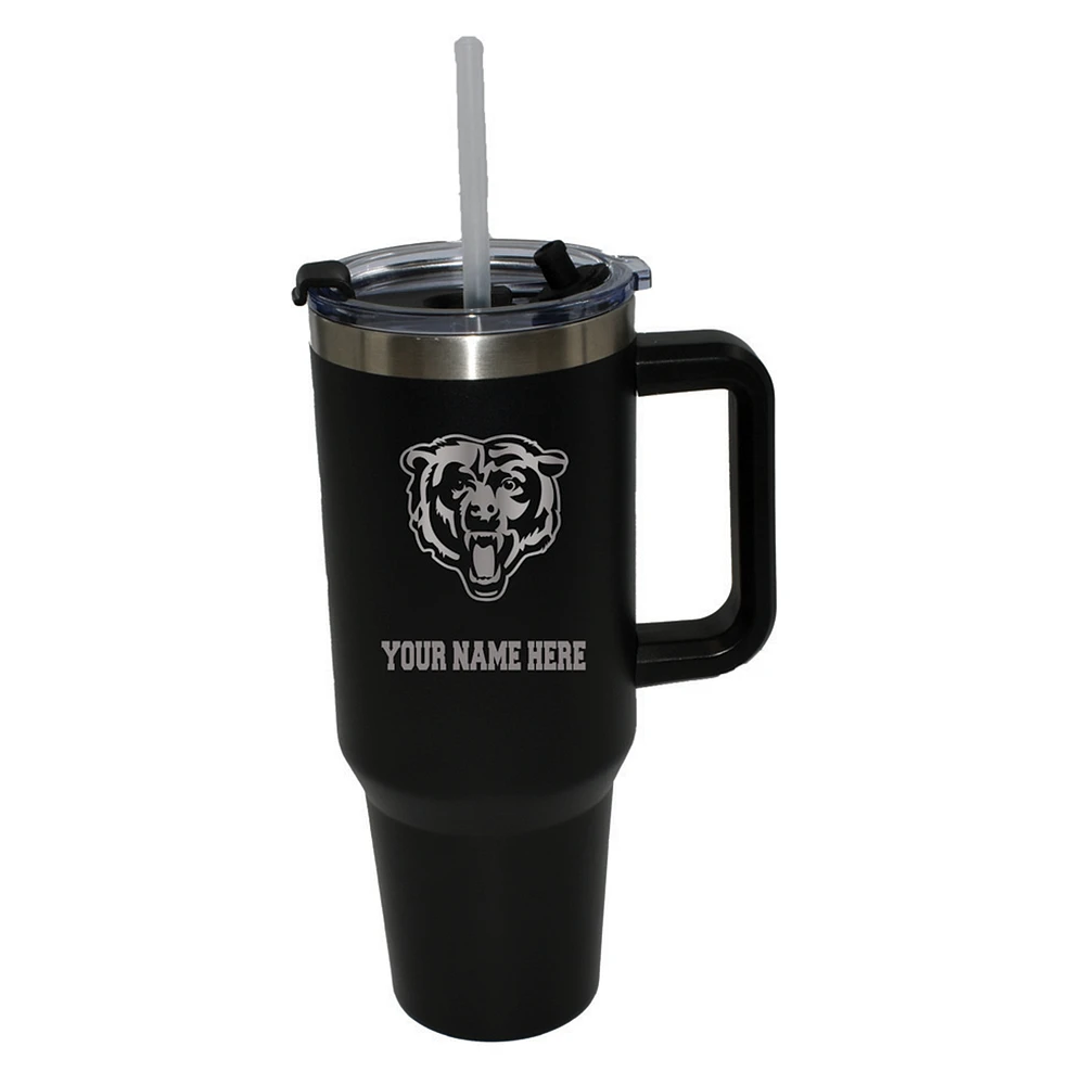 The Memory Company Chicago Bears Personalized Black 40oz. Colossal Tumbler