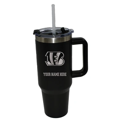 The Memory Company  Cincinnati Bengals Personalized Black 40oz. Colossal Tumbler