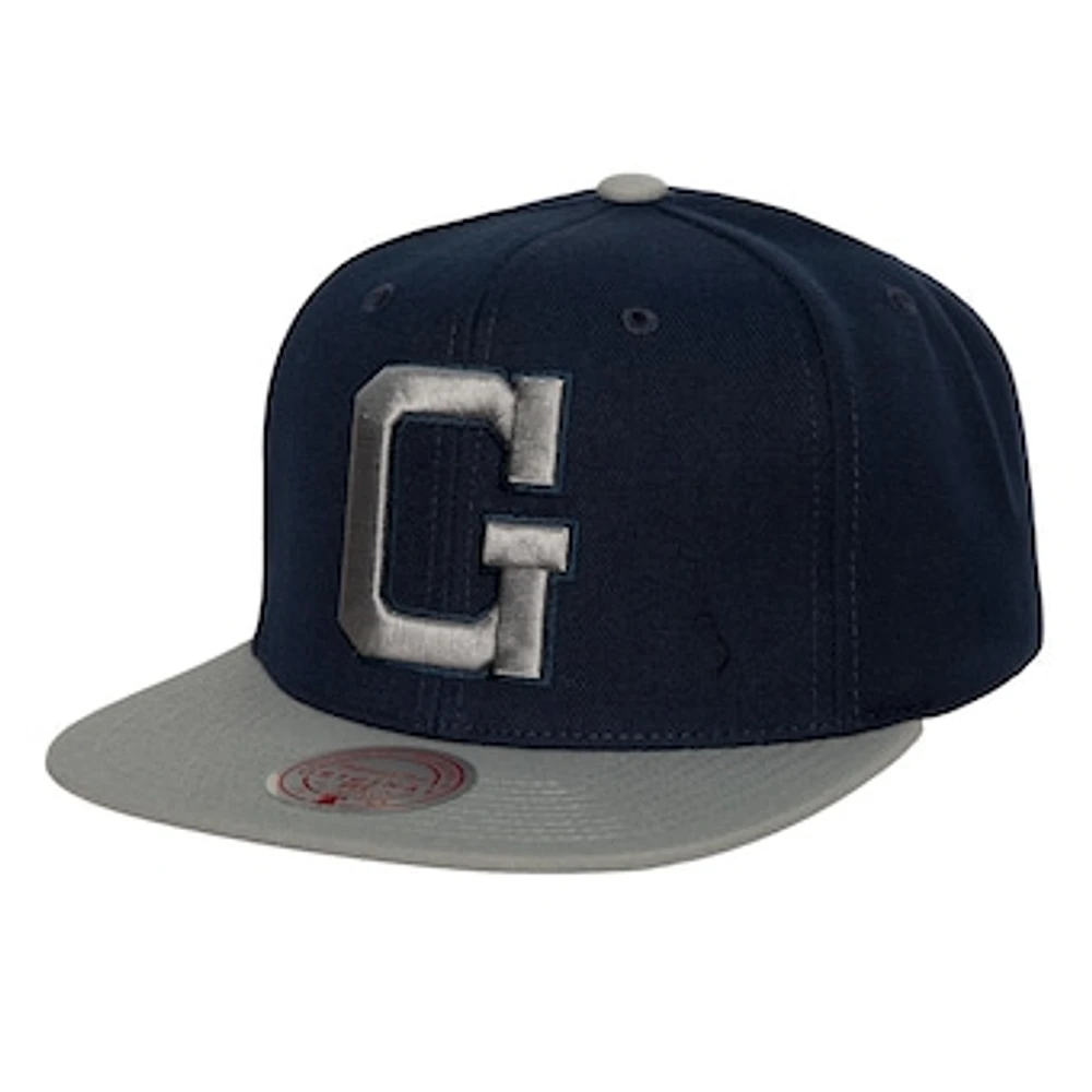 Men's Mitchell & Ness Navy/Gray Georgetown Hoyas 2-Tone 2.0 Snapback Hat