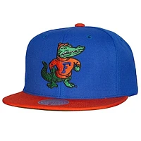 Men's Mitchell & Ness Royal/Orange Florida Gators 2-Tone 2.0 Snapback Hat