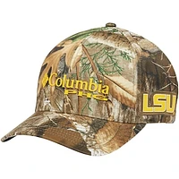 Unisex Columbia Realtree Camo LSU Tigers Mossy Oak Bottomland Flex Hat