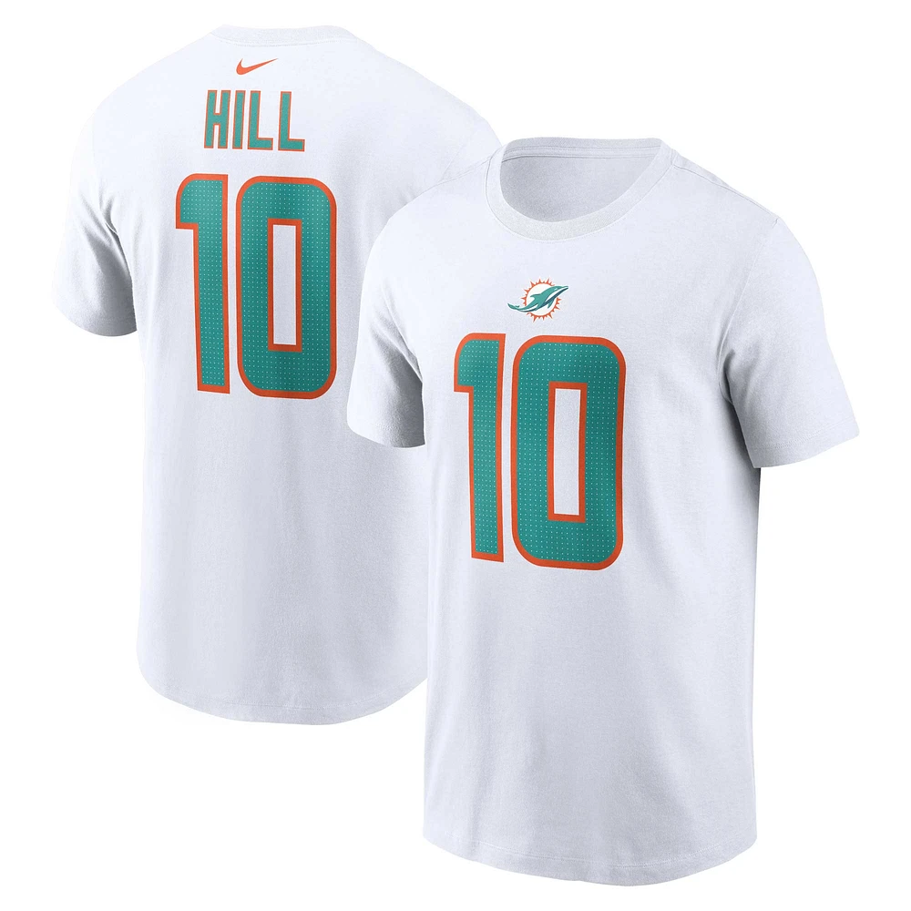 Men's Nike Tyreek Hill Miami Dolphins Player Name & Number T-Shirt