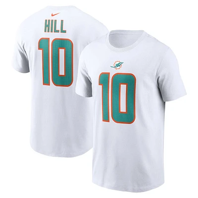 Men's Nike Tyreek Hill  White Miami Dolphins Player Name & Number T-Shirt