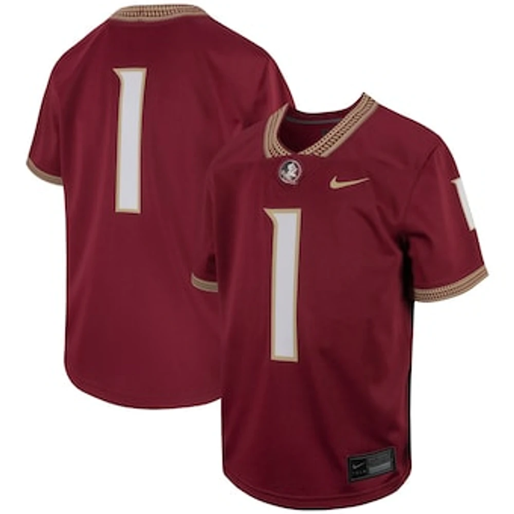 Youth Nike #1 Garnet Florida State Seminoles Untouchable Replica Game Jersey