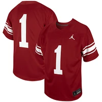 Youth Jordan Brand #1 Crimson Oklahoma Sooners Untouchable Replica Game Jersey