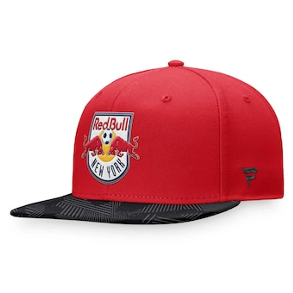 Men's Fanatics Red New York Red Bulls Iconic Defender Snapback Hat