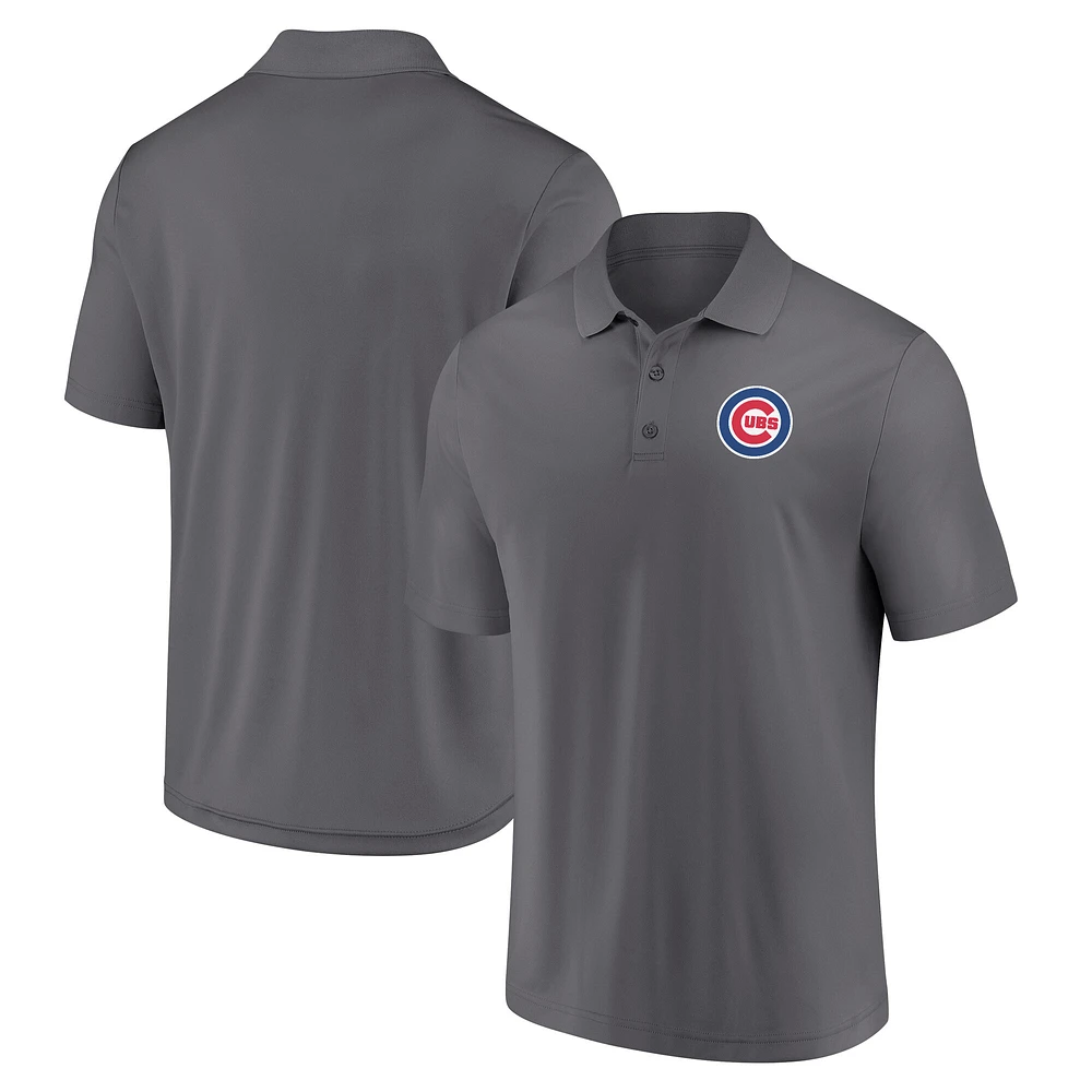 Men's Fanatics Gray Chicago Cubs Component Polo