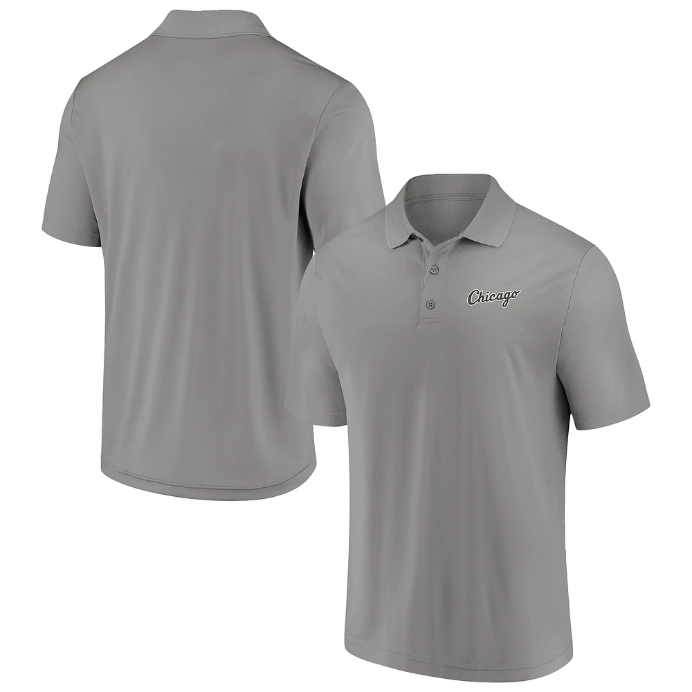 Men's Fanatics Gray Chicago White Sox Component Polo