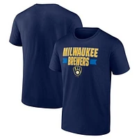 Men's Fanatics Navy Milwaukee Brewers Close Victory T-Shirt