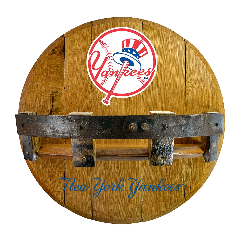 Imperial New York Yankees Reclaimed 22" Oak Bar Shelf