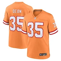 Men's Nike Jamel Dean Orange Tampa Bay Buccaneers Throwback Game Jersey