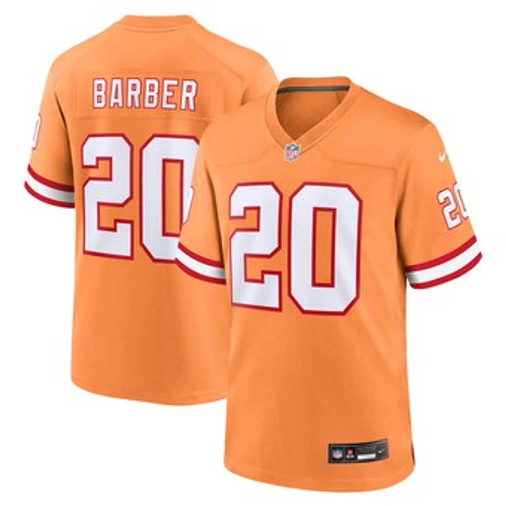 Men's Nike Ronde Barber Orange Tampa Bay Buccaneers Throwback Game Jersey