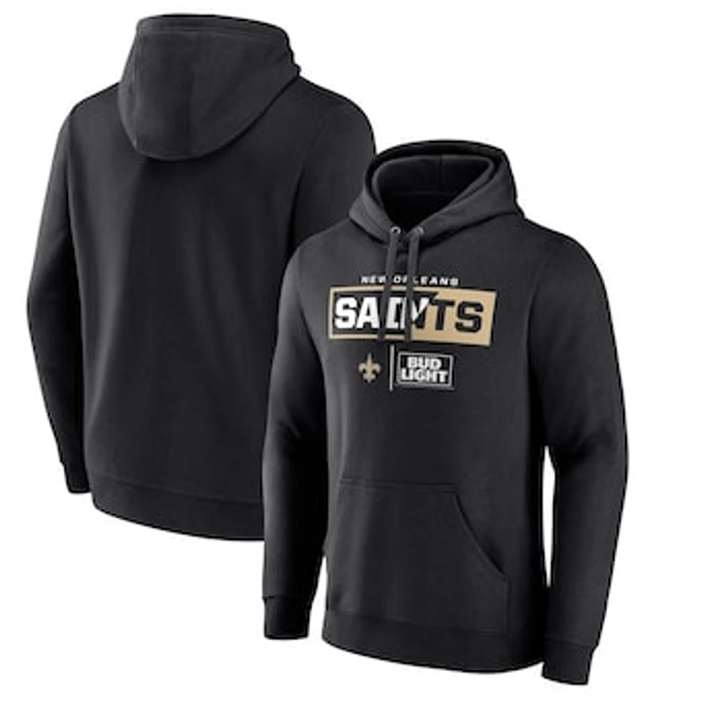 Men's Black New Orleans Saints NFL x Bud Light Pullover Hoodie