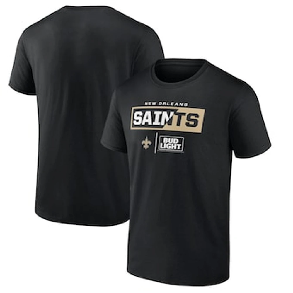 Men's Black New Orleans Saints NFL x Bud Light T-Shirt