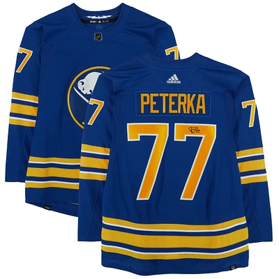 JJ Peterka Buffalo Sabres Autographed Blue Adidas Authentic Jersey