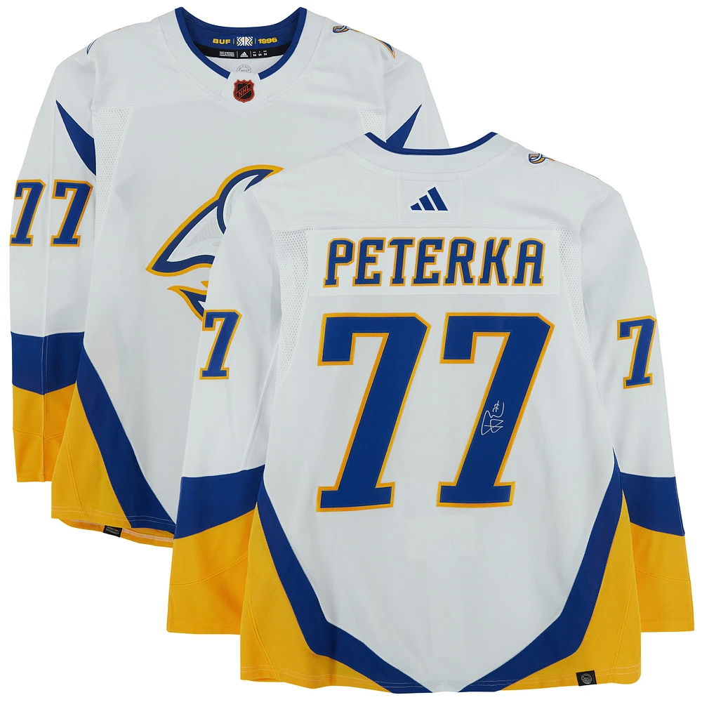 JJ Peterka Buffalo Sabres Autographed 2022-23 Reverse Retro Adidas Authentic Jersey