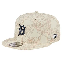 Men's New Era Cream Detroit Tigers Spring Training Leaf 9FIFTY Snapback Hat