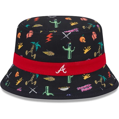 Toddler New Era Navy Atlanta Braves Spring Training Icon Bucket Hat