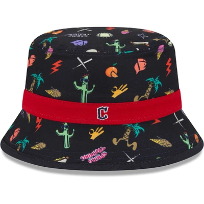 Toddler New Era Navy Cleveland Guardians Spring Training Icon Bucket Hat