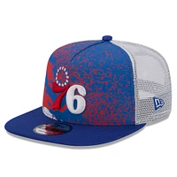 Men's New Era Royal Philadelphia 76ers Court Sport Speckle 9FIFTY Snapback Hat