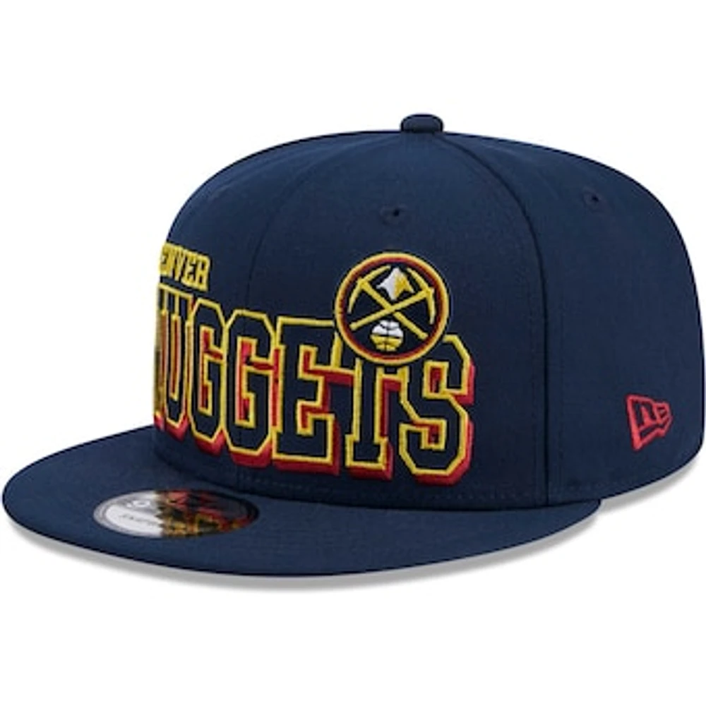 Men's New Era Navy Denver Nuggets Gameday 9FIFTY Snapback Hat