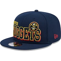 Men's New Era Navy Denver Nuggets Gameday 9FIFTY Snapback Hat