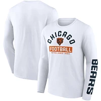 Men's Fanatics White Chicago Bears Long Sleeve T-Shirt